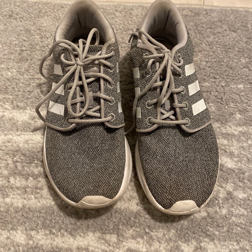 Gray Adidas sneakers